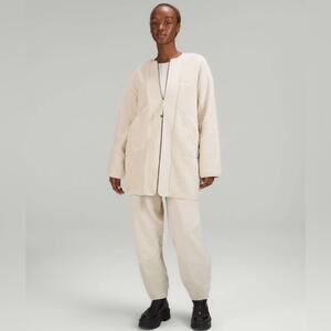 NWOT Lululemon Collarless Textured Fleece Full Zip